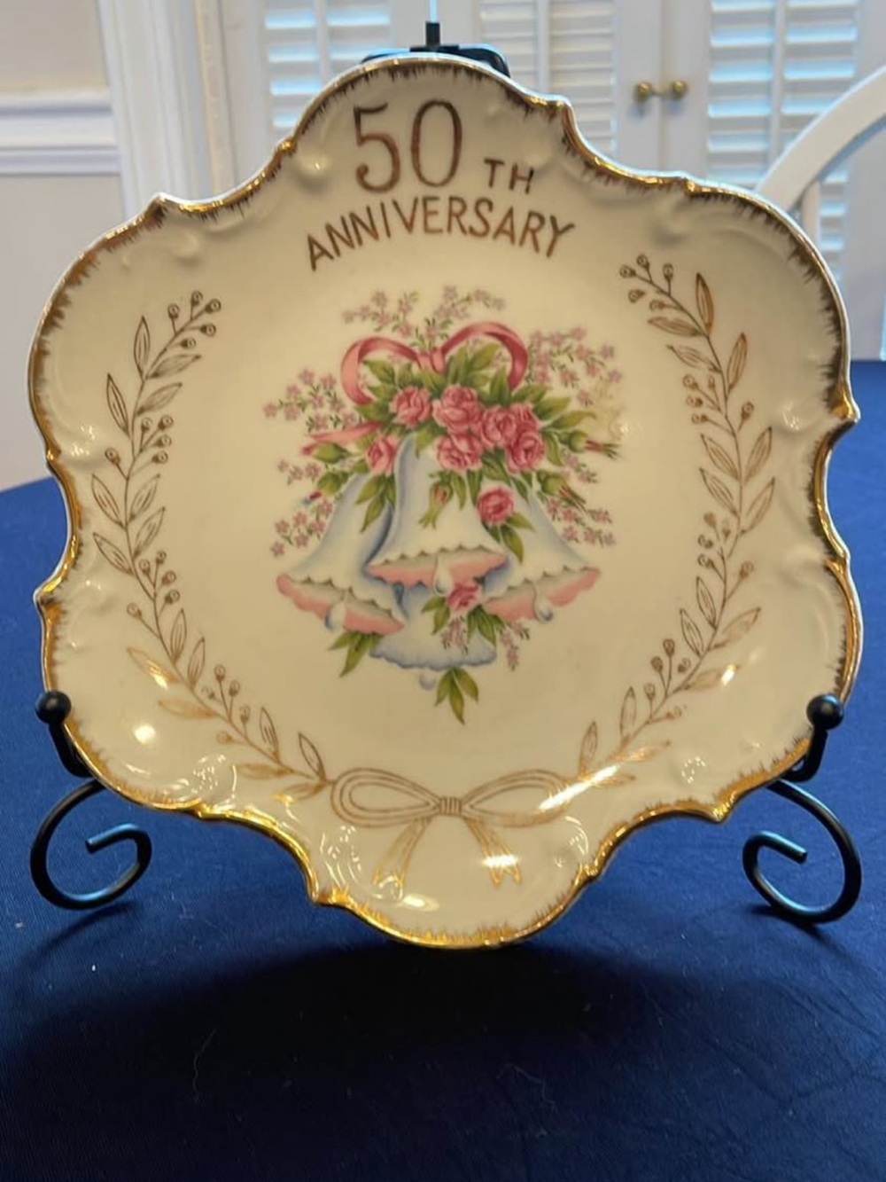 Vintage 50th Anniversary Plate